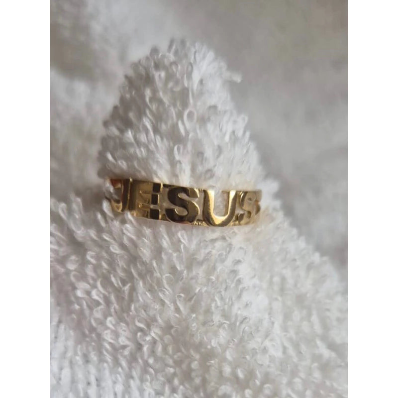 ANEL FEMININO JESUS – ESTILO MOEDA ANTIGA