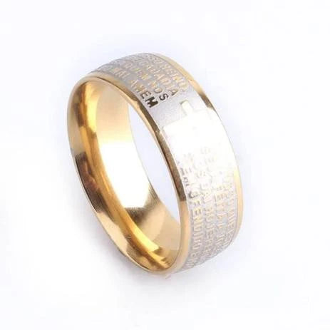 ANEL RELIGIOSO PAI NOSSO – OURO 18K