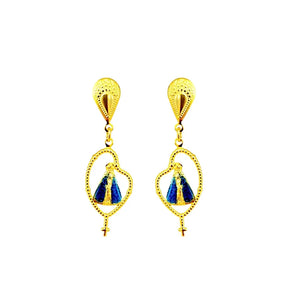 BRINCO RELIGIOSO NOSSA SENHORA APARECIDA – FOLHEADO A OURO 18K
