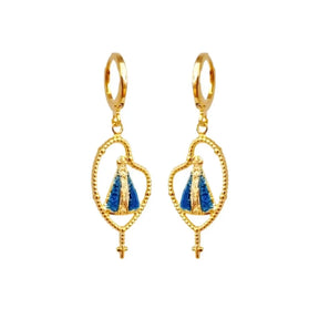 BRINCO RELIGIOSO NOSSA SENHORA APARECIDA – FOLHEADO A OURO 18K