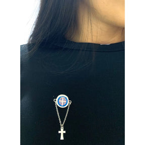 BROCHE CATÓLICO MEDALHA SÃO BENTO