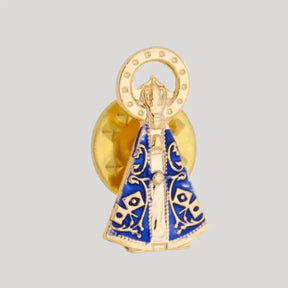 Broche de Nossa Senhora Aparecida Azul