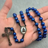 TERÇO PÉROLA NOSSA SENHORA APARECIDA PÉROLA AZUL