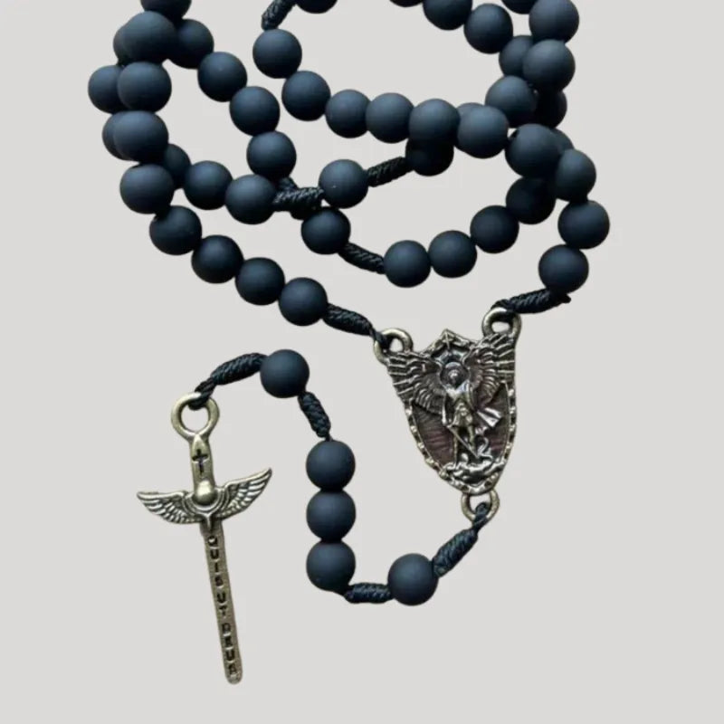 Terço de São Miguel Arcanjo - Fosco preto