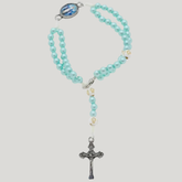 Terço de Pulso Azul Claro Nossa Senhora das Graças
